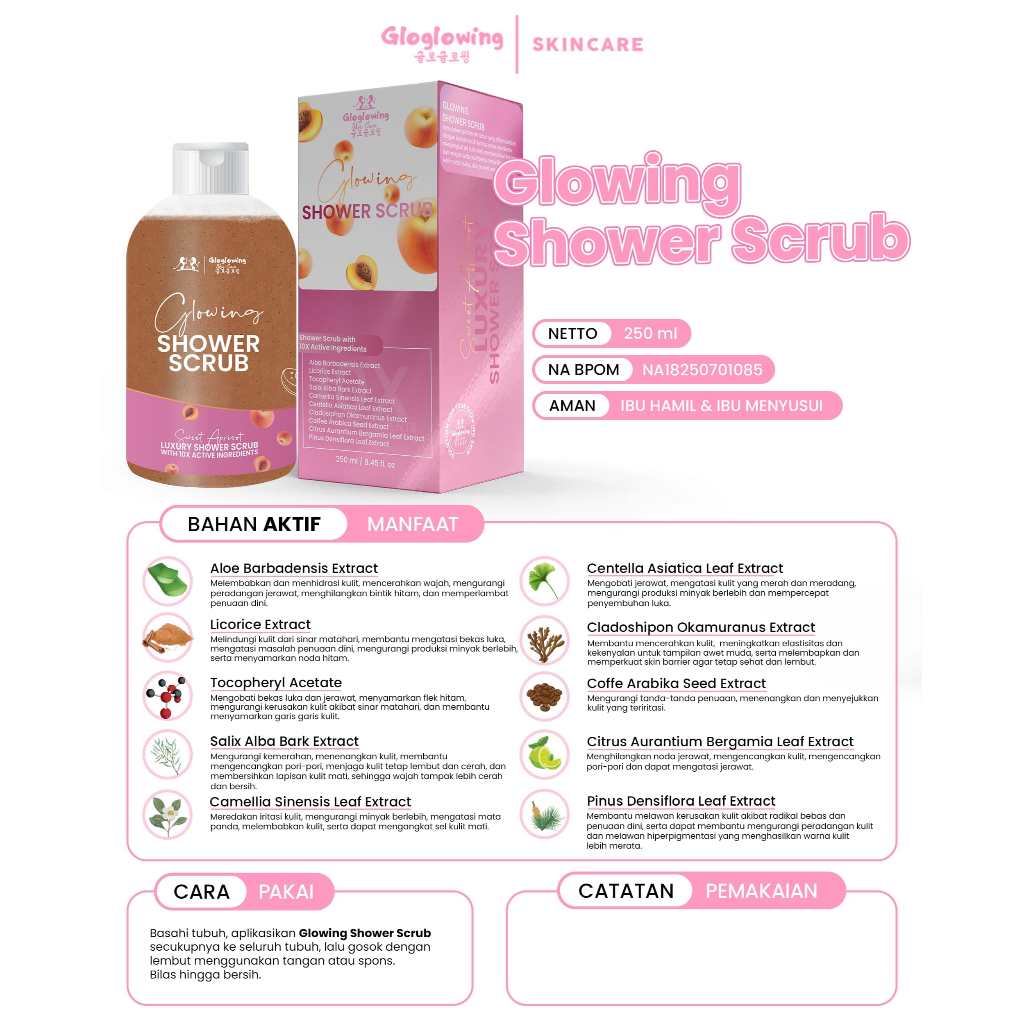 [NEW PRODUCT] GLOGLOWING Glowing Shower Scrub 250mL