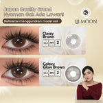 [Fuji Favorite] Lilmoon Softlens Kualitas Jepang softlens minus (0 sd -8.50) Classy Brown | Galaxy Glow Brown | Color Lensa minus/natural contact softlens/softlens warna/Lensa kontak
