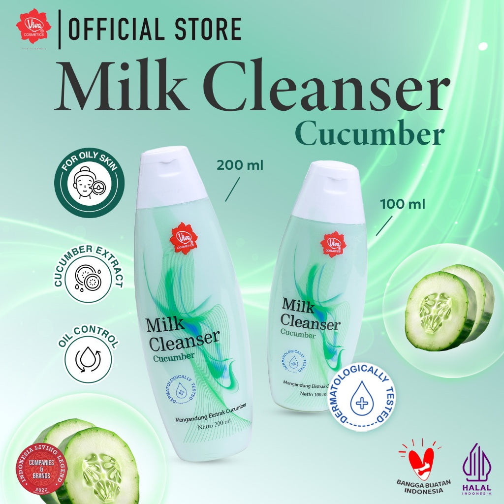 Viva Milk Cleanser Cucumber - (100 ml & 200 ml)