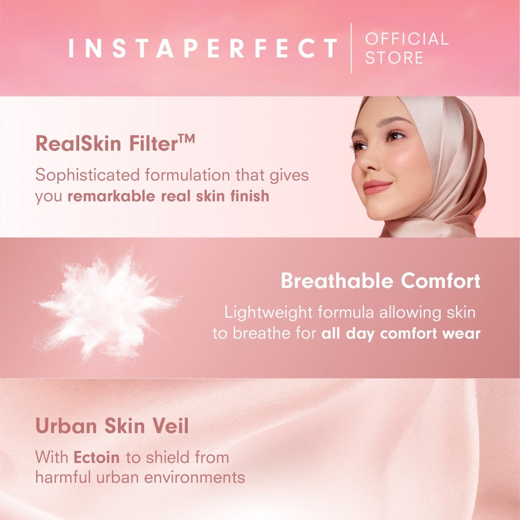 INSTAPERFECT Quickmatte Loose Powder 9 g (Real Skin Smooth, Matte, Soft Focus)- Coverage Medium SPF15 PA+ & ectoin