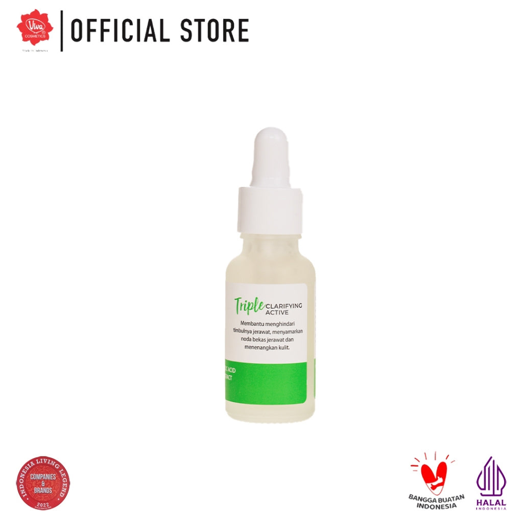 Viva Acne Serum (ANTI JERAWAT) with 4% Niacinamide, 1% Salicylic Acid, & 1 % Centella Asiatica - 20 ml