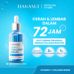 【5pcs Hemat】Hanasui Vitamin C + Collagen Serum - Lembap, Hidrasi & Cerah Collagen, 2% Niacinamide & 1% Vitamin C