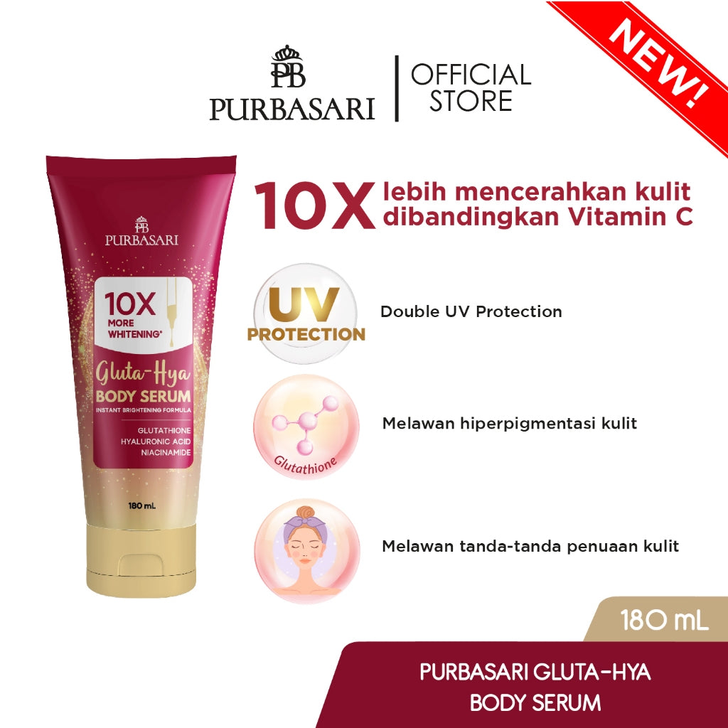 [BUNDLE SUPER ISI 2] Body Serum Gluta Hya + Body Serum White Glow 180ml