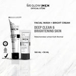 MS Glow For Men - Energizer Facial Wash - 100 ml + Energy Bright Cream - 30 ml