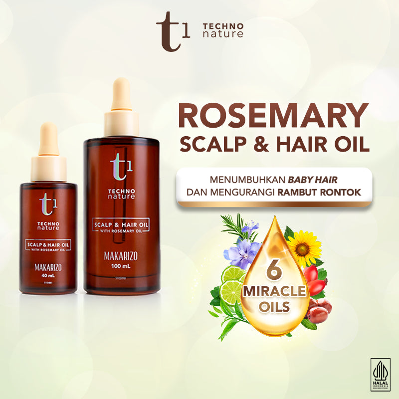 Makarizo T1 Techno Nature Rosemary Scalp & Hair Oil - Rosemary Oil
