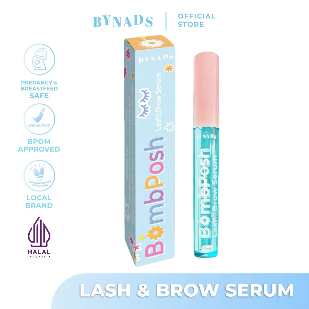 [OFFICIAL] Bynads 2in1 Bombposh Lash and Brow Serum Bynads Eyelash Brow Serum Penumbuh Bulu Mata dan Alis By Bombposh Bynads