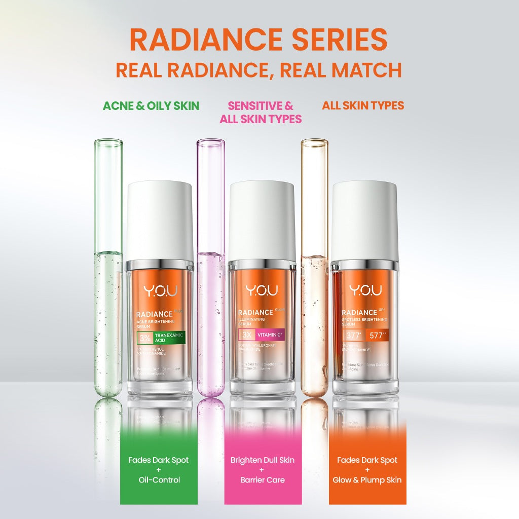 [NEW] YOU Radiance Plus Acne Brightening Serum | Tranexamic Acid | Niacinamide | Serum jerawat PIE PIH Kulit Berminyak dan Pori Besar