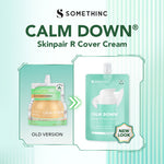 [BUNDLE HEMAT] SOMETHINC [2 PCS] Calm Down Moisturizer Refill x Serum (Calm Down! Skinpair R-Cover Cream Moisturizer, Diamond Serum, 10% Lactic + Glycolic Peeling Serum, Diamond Serum) Pelembap Muka untuk Kulit Sensitif, Kemerahan - free jade roller