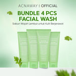 ACNAWAY 2PCS Mugwort Gel Facial Wash – Acne Friendly Gentle Cleanser Sabun Cuci Muka Untuk Kulit Berjerawat Sensitif Wajah Bersih Tidak Kering Face Wash Sabun Muka Oil Control Fungal Acne Safe Skincare Daily Cleanser All Skin Type Pembersih Wajah