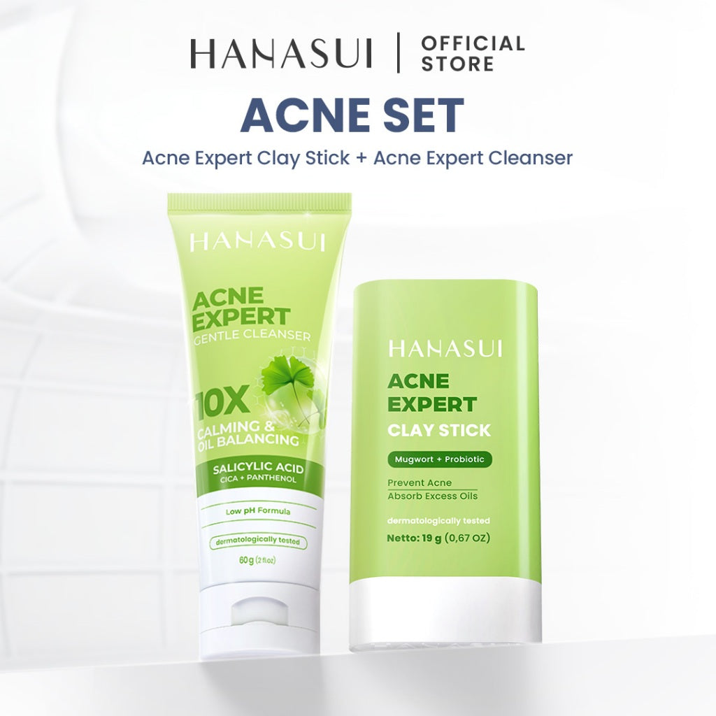 [NEW] HANASUI Clay Stick Mask - Masker Wajah Mencerahkan Mengangkat Komedo Menyamarkan Pori & Menenangkan Jerawat