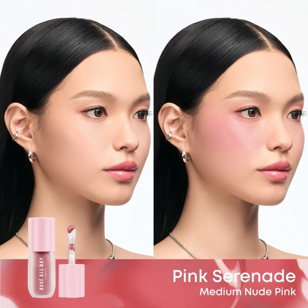 Rosé All Day Cheeky Flush Blush On Cair – Liquid Blush Ringan Hasil Natural