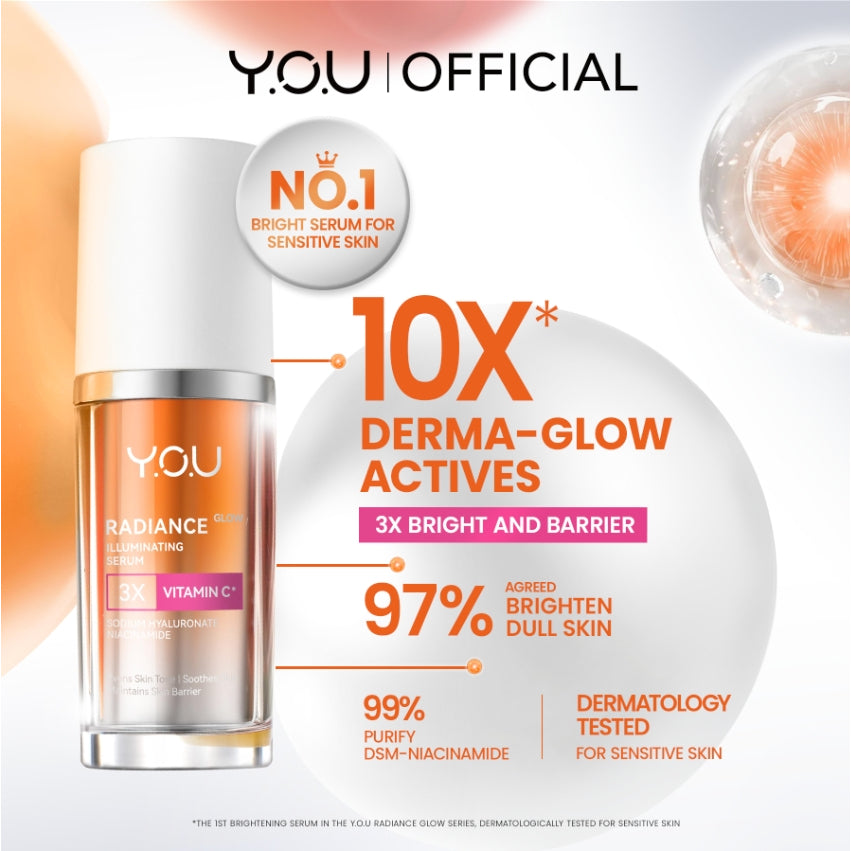 [NEW RADIANCE SERIES] YOU Radiance Plus Acne Brightening Serum | YOU Radiance Glow Illuminating Serum | YOU Radiance UP! Spotless Brightening Serum