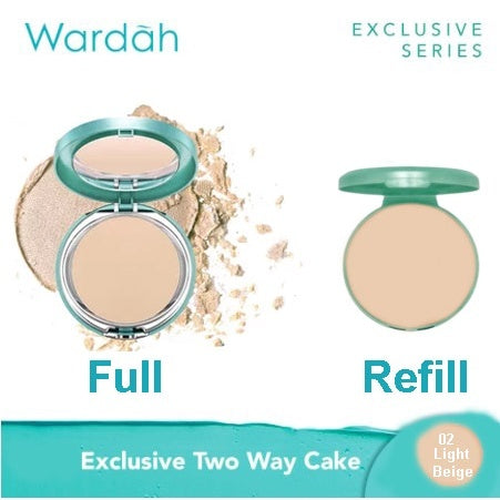 WARDAH EXCLUSIVE two way cake Refill / Wardah Exclusive two way cake