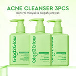 [New]Glad2Glow Matcha Salicylic Acid Acne Facial Cleanser 80ml Anti Jerawat Kontrol Minyak Face Wash Oily Acne Prone Skin Friendly sabun cuci muka g2g