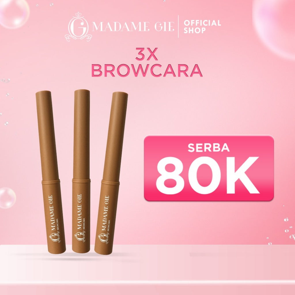 Madame Gie Beauty Shape Browcara Package Isi 3pcs Browcara Alis - MakeUp Mascara Alis
