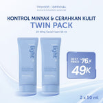 WARDAH Lightening Low pH Nano Niacinamide Hyaluronic Zinc Whip Facial Foam | Light+ Facial Wash Skincare Face Wash Sabun Cuci Muka Cleansing Pembersih Wajah Terhidrasi Wajah Bersih - Busa Lembut - Untuk Kulit Normal Cenderung Berminyak - Skincare
