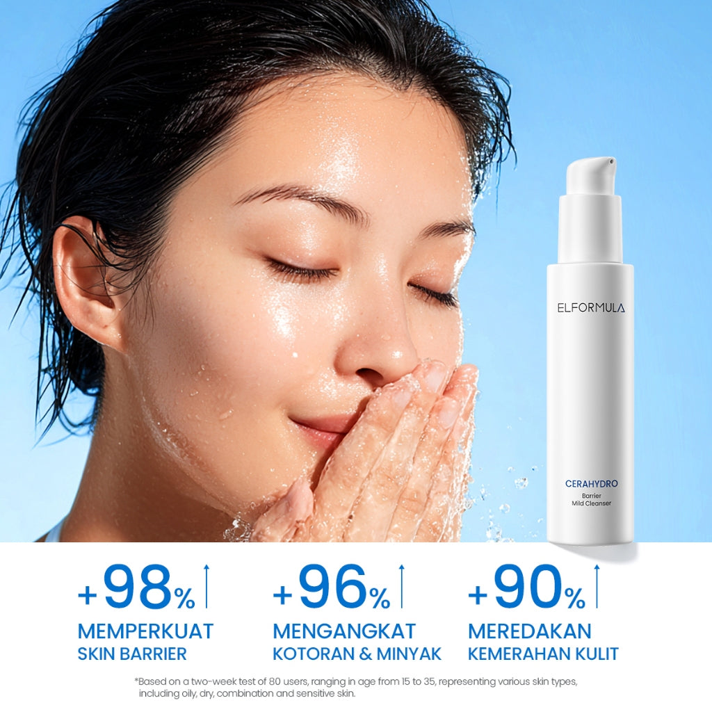 ELFORMULA Cerahydro Mild Cleanser Facial Wash For Sensitive Skin - Sabun Pencuci Muka Non Foam Low pH Pembersih Muka Face Wash untuk Melembabkan Kulit Cocok Untuk Kulit Sensitif