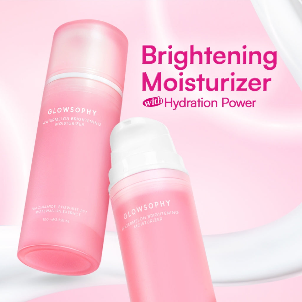 Glowsophy Bundle 2in1 Glowing Set Moisturizer 100ml + Moisturizer 30ml Pelembab Wajah Ringan Mencerahkan Kulit dan Meratakan Warna Kulit Paket Skincare Lengkap
