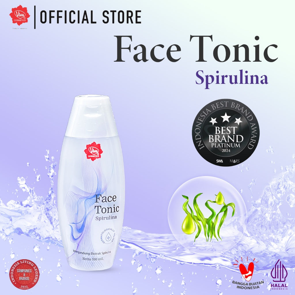 [PROMO] Paket_Double_Cleansing_Spirulina - Viva Milk Cleanser & Face Tonic Spirulina (100 ml)