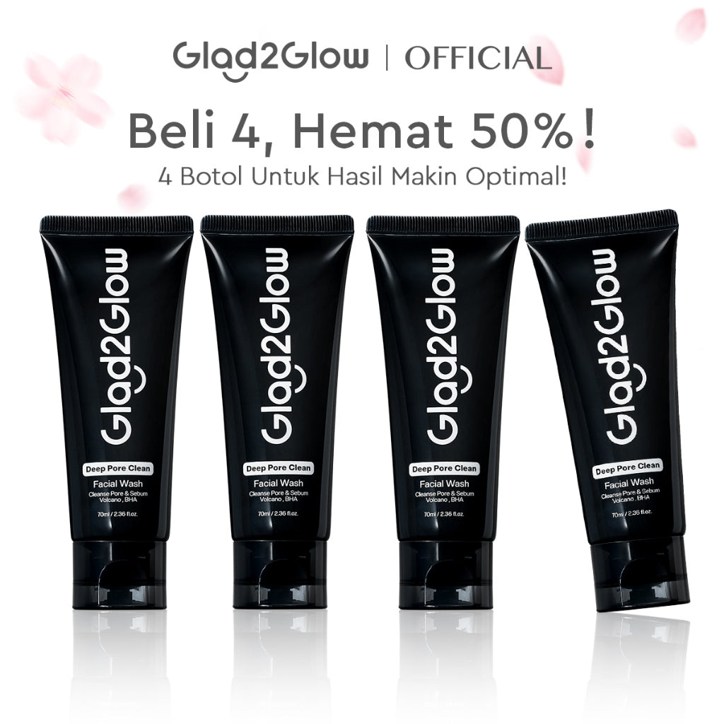 [Hemat 4PCS]Glad2Glow Facial Cleanser Series-Low PH Gel Centella Mencerahkan Pencerah Wajah Anti Jerawat Penuaan Hilangkan Flek & Tenangkan face wash Pembersih Wajah Membersihkan kotoran dan minyak Menjaga pelindung kulit Mengobati g2glow official store