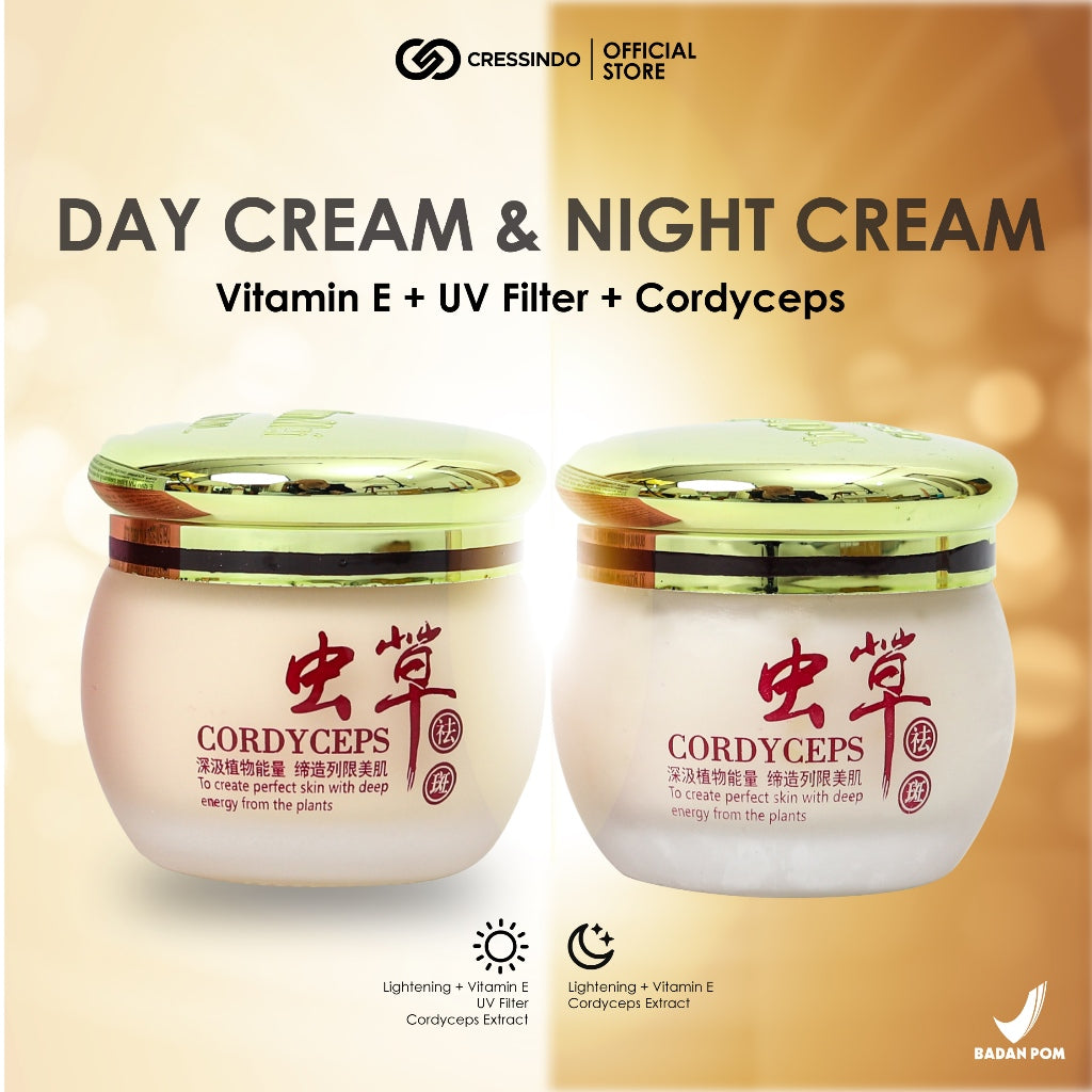 [BPOM ORIGINAL LOKAL] YU CHUN MEI Cordyceps Lightening Day & Night Cream Set