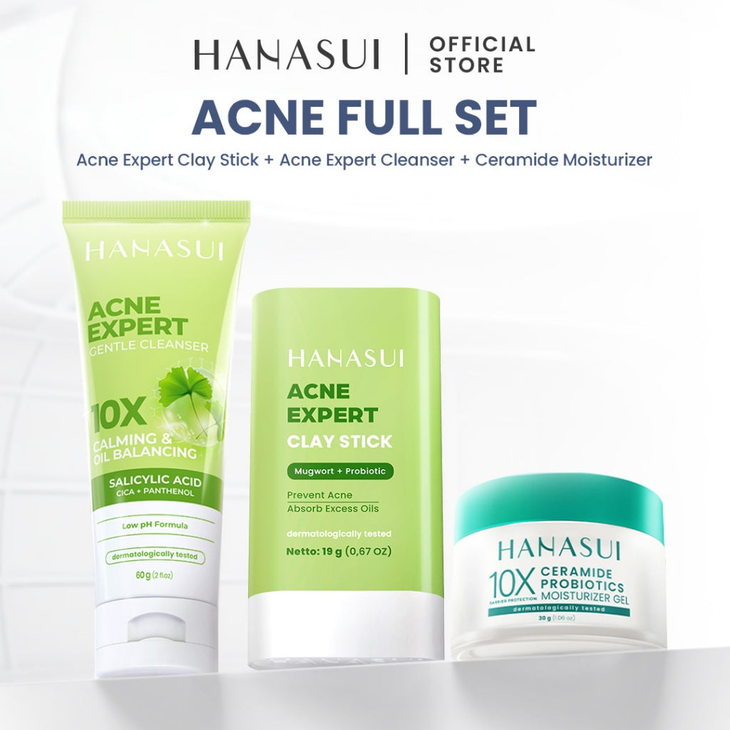 [NEW] HANASUI Clay Stick Mask - Masker Wajah Mencerahkan Mengangkat Komedo Menyamarkan Pori & Menenangkan Jerawat