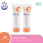 Biore Skin Caring Sabun Cuci Muka Untuk Kulit Berjerawat Acne Care Anti Bakteri 100 gr x 2