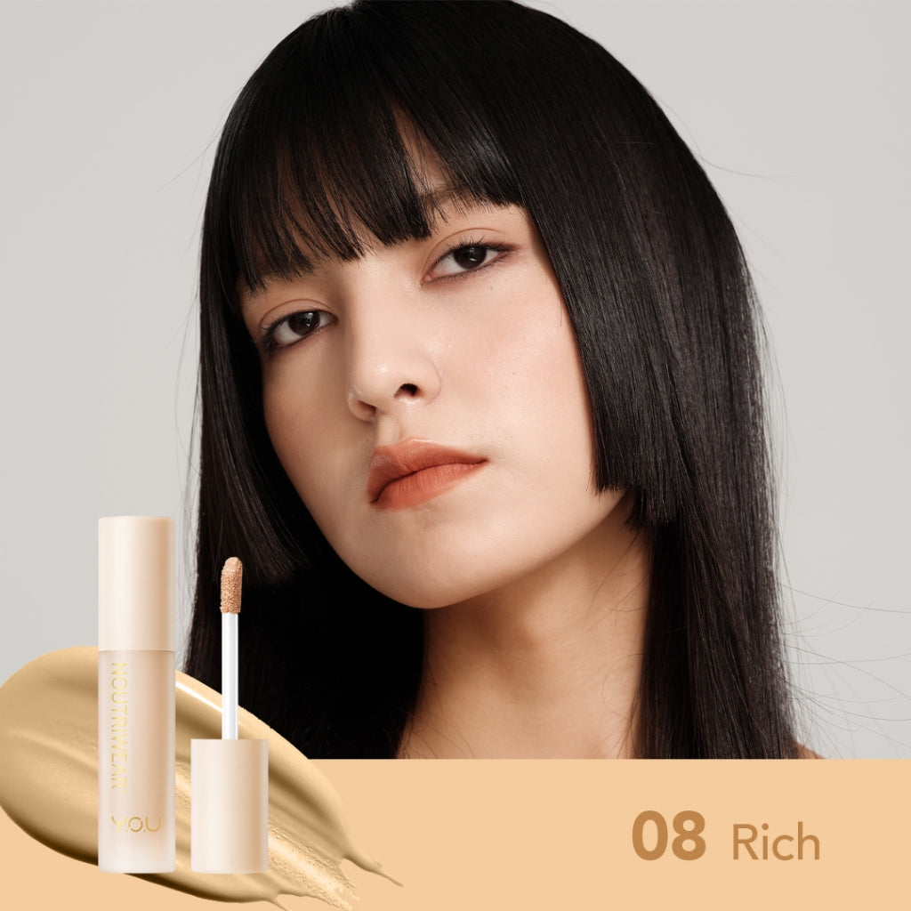 YOU NoutriWear+ Complete Cover Concealer Bedak Padat Perfect Coverage Bedak Pengontrol Minyak