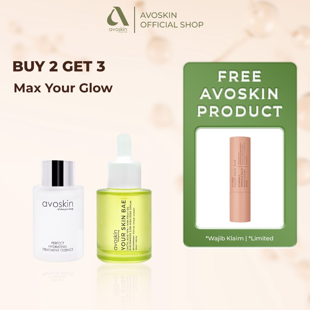 [BUY 2 GET 3] Bundle Max Your Glow (3 pcs) - PHTE 30ml, Serum Lactic 30ml, Stick Balm Acne/Vit C