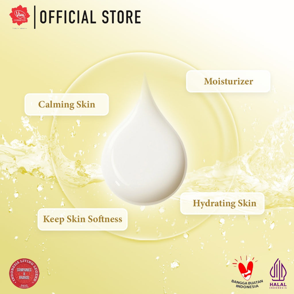 [PROMO] Paket_Double_Cleansing_Emollient - Viva Milk Cleanser & Face Tonic Emollient (100 ml & 200 ml)
