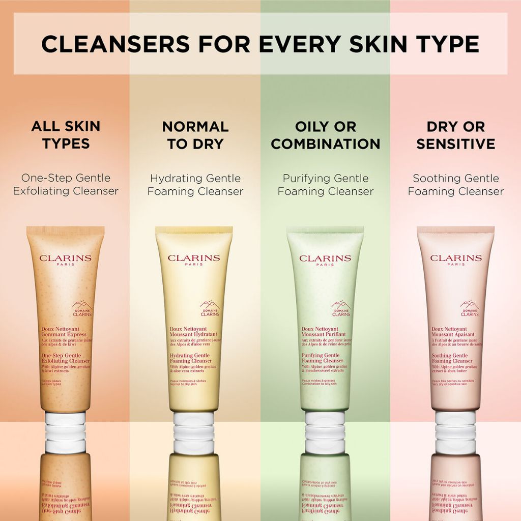 CLARINS Soothing Gentle Foaming Cleanser 125ml - Pembersih Wajah Kulit Sensitif Atau Sangat Kering