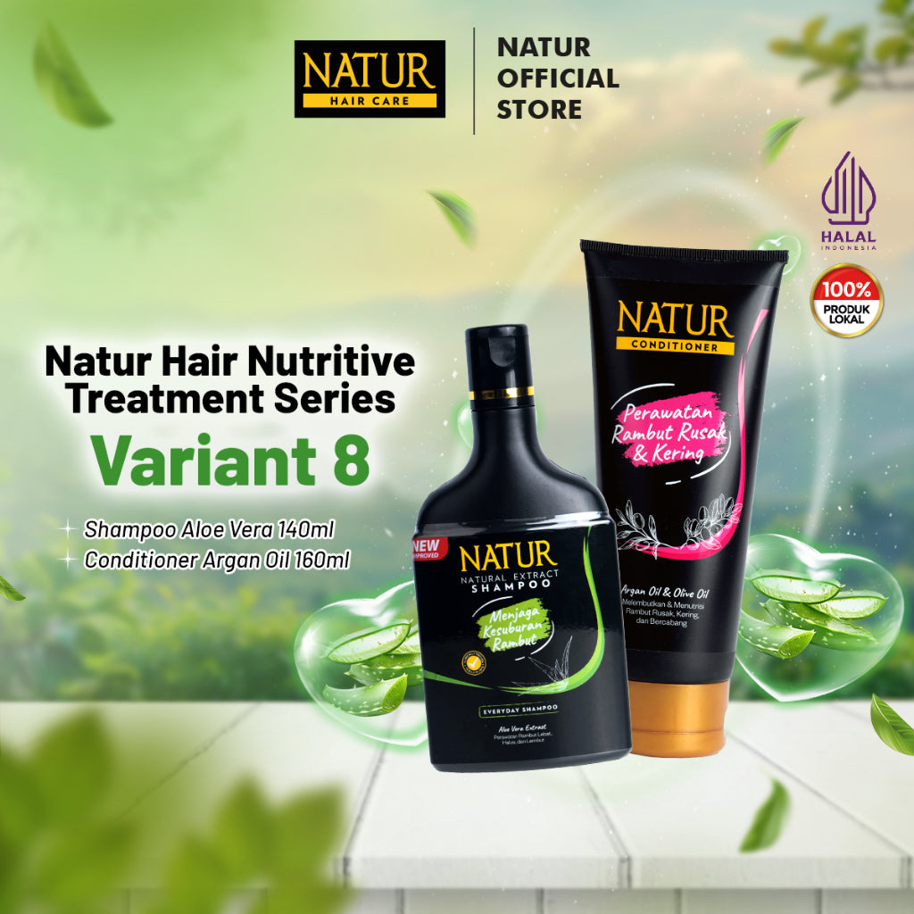 Natur Nutritive Treatment Series | Paket Rambut Lebih Tebal - Paket Rambut Kering Rusak