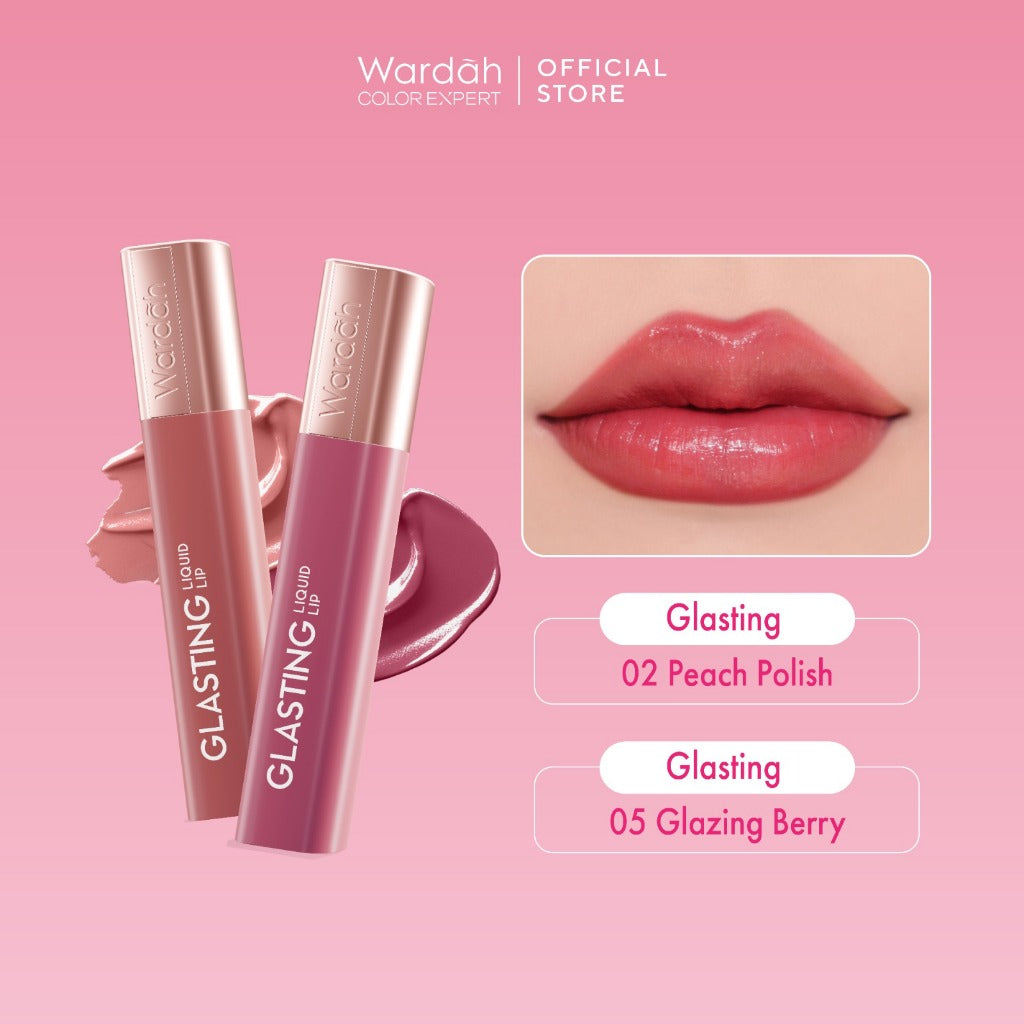 [OMBRE COVER BIBIR GELAP] WARDAH Ombre Glasting Liquid Lip + Matte Lip Cream -Lip-Stain-Lipgloss-Lipstik-Lip Matte-Lipcream-Lip Cream- Glossy Longlasting Waterproof Tahan Lama - Glaze Lip - Makeup - Liptin Anak Sekolah