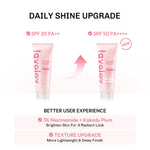 [TONE UP SHADE 02] Lavojoy Let It Glow Daily Shine Body Serum Instant Tone Up Delicate Rose with SPF 50 PA++++|Shade 02 Warm Sand|Body Serum untuk Perlindungan Sinar UV|Mencerahkan Seketika & Melembapkan Kulit dengan 3% Niacinamide + Australian Super VC