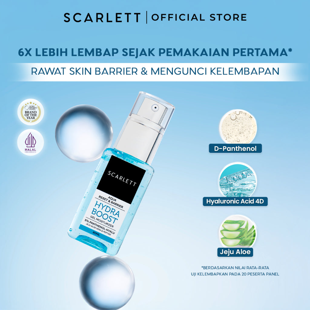 SCARLETT Moisturizer Series – Pelembab Wajah untuk Melembapkan Kulit dan Menjaga Skin Barrier agar Kulit Tetap Sehat dan Glowing
