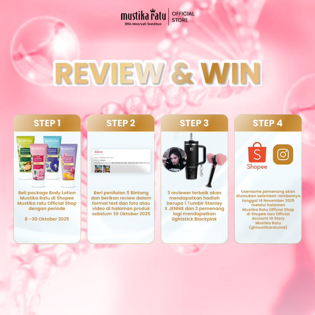 [Bundle Triple Pack] Mustika Ratu Lily & Honey Nectar Body Lotion 200 ml