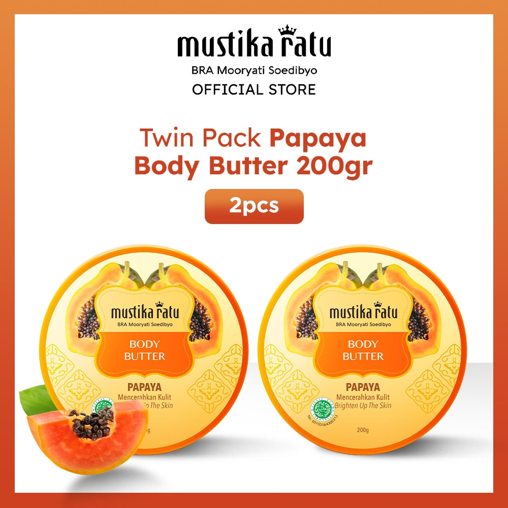 Mustika Ratu Twinpack Papaya Body Butter 200gr