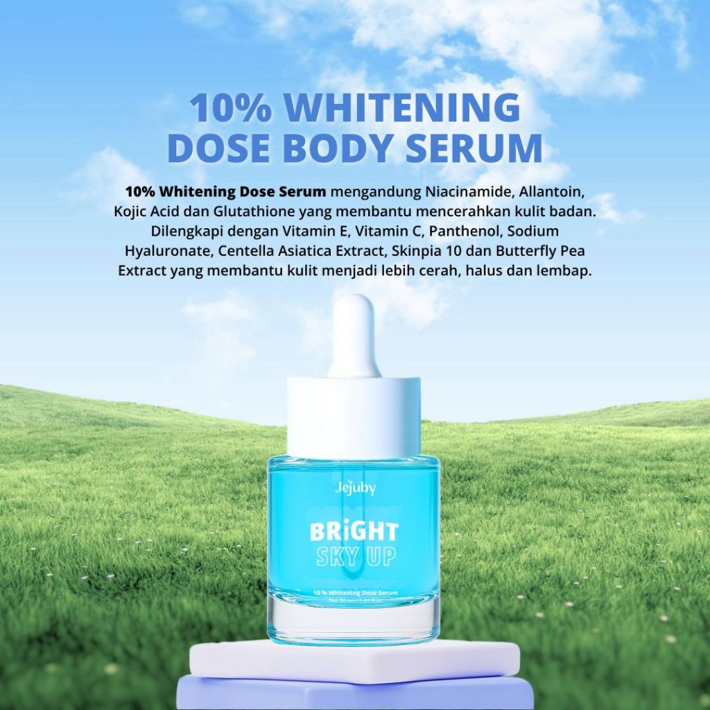 Jejuby 10% Whitening Dose Serum - Serum Badan Pemutih