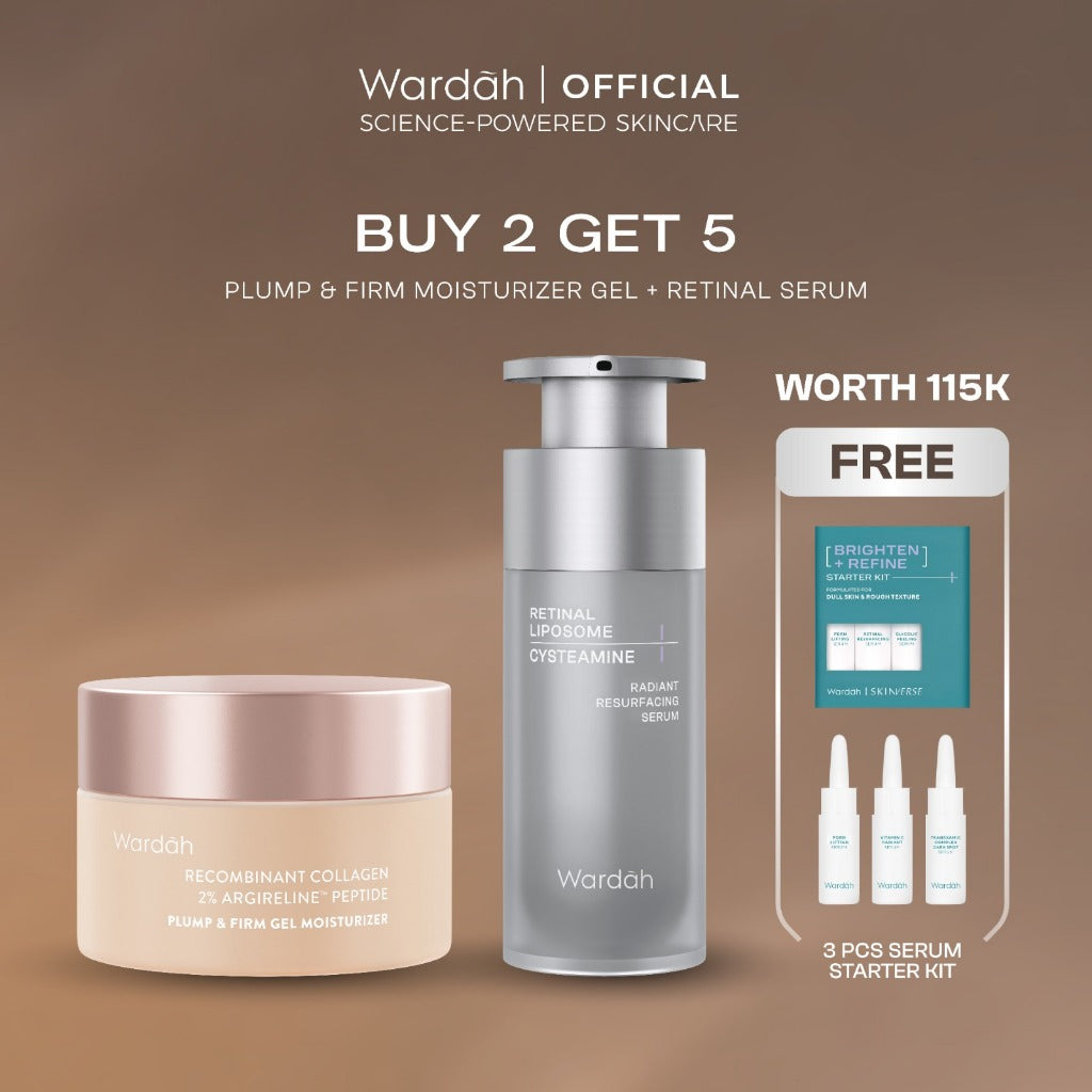 [SASHFIR PICKS!] Wardah Radiant Resurfacing Retinal Cysteamine Serum 30 ml - Serum Pencerah, Penghilang Kerutan, Retinol, Laser Effect, Renewal, Peeling - Skincare