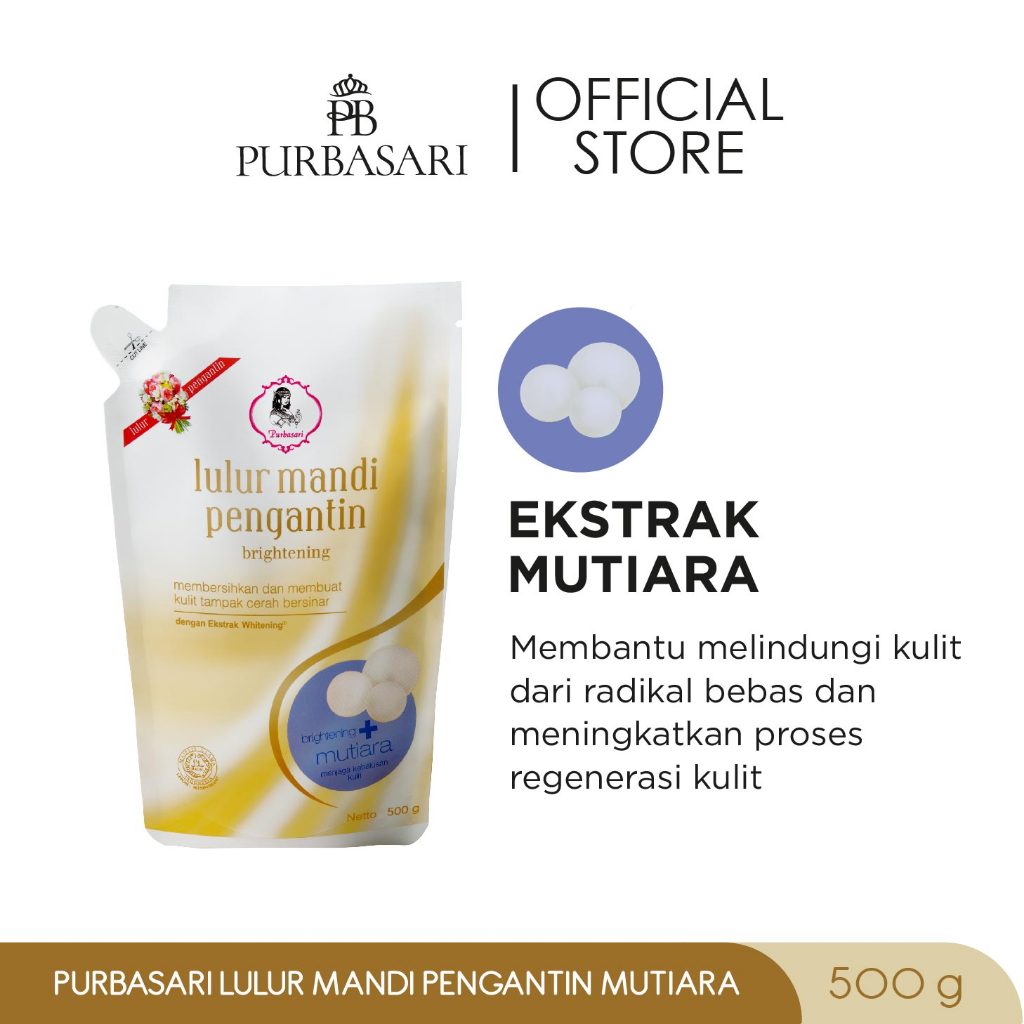 [COMBO SUPER DUO BRIGHT] Lulur Mandi Pengantin 500gr + Hand & Body Lotion Habbatusauda 200ml