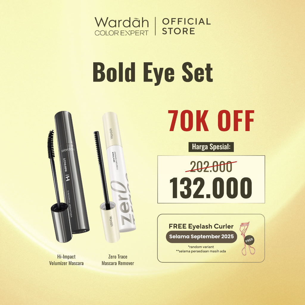 [MASCARA WEDDING SASHFIR] NEW! WARDAH Mascara - Hi-Impact Volumizer Mascara, Anti-Gravity Iron Mascara, Wardah Zero Trace Mascara Remover - Bulu Mata Lentik Tebal Panjang Natural, Maskara Ringan Tahan Lama 24 Jam Smudgeproof, Waterproof, No Clumpy -Makeup