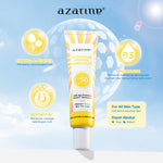 Azarine Invisipore Primer Sunscreen SPF 50 PA++++ 30gr Primer Makeup Pore Blurring Tahan Lama Longlasting Flawless Finish dengan PENTAVITIN™, Niacinamide, dan Centella Asiatica membantu melindungi dari polusi, sinar bluelight, sinar UV Semua Jenis Kulit