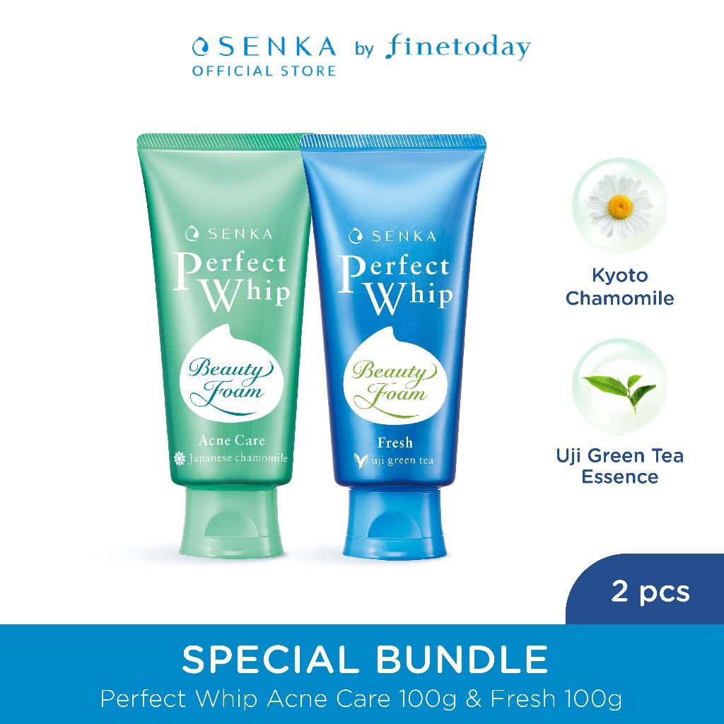 [Special Bundle] Senka Perfect Whip Acne Care 100gr & Whip Fresh 100gr