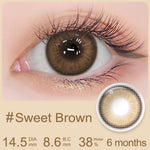 Magister Softlens Minus Brown Series 1pasang lensa kontak warna 14.0~14.5mm dubai Seri Coklat 6Bulan