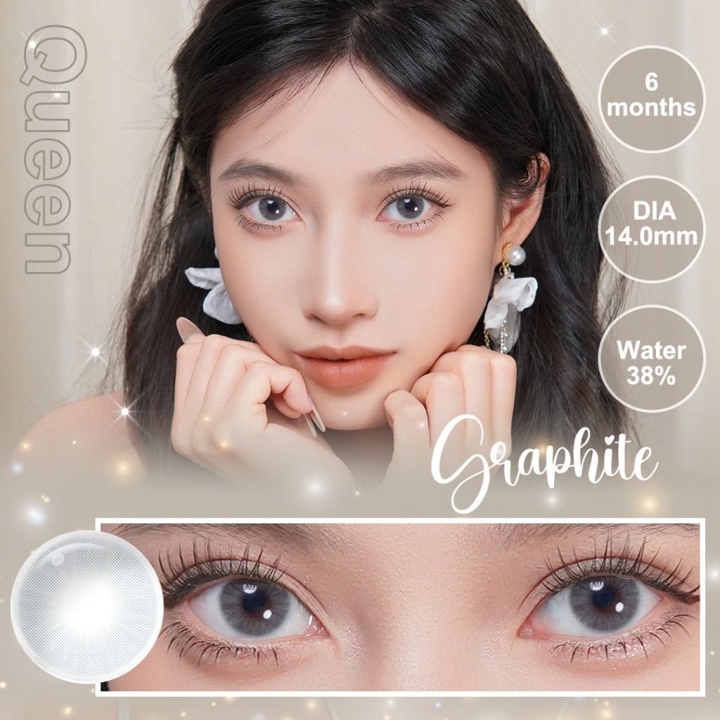 Magister Softlens Minus Gray Series Colored Lenses 14.00mm-14.50mm Seri abu-abu Sepasang 6Bulan