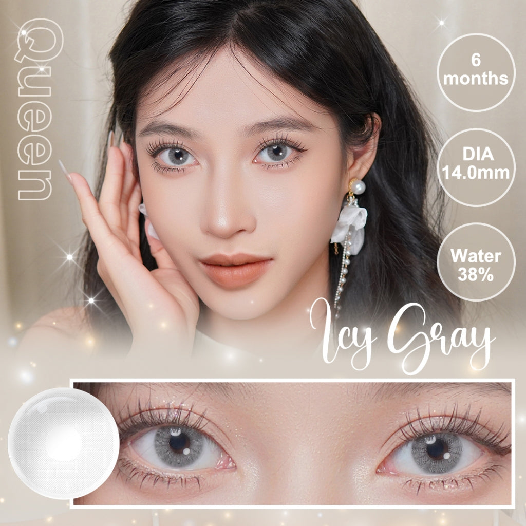 Magister Softlens Minus Gray Series Colored Lenses 14.00mm-14.50mm Seri abu-abu Sepasang 6Bulan