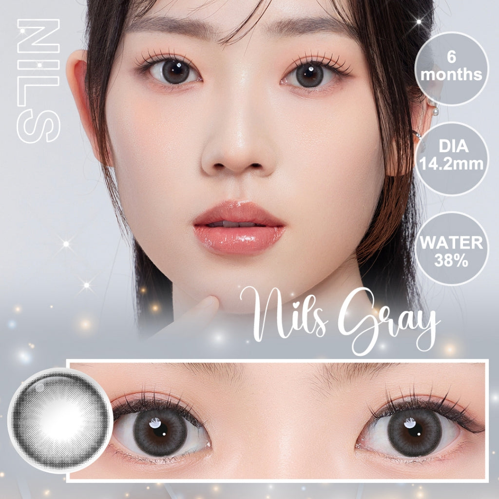 Magister Softlens Minus Gray Series Colored Lenses 14.00mm-14.50mm Seri abu-abu Sepasang 6Bulan