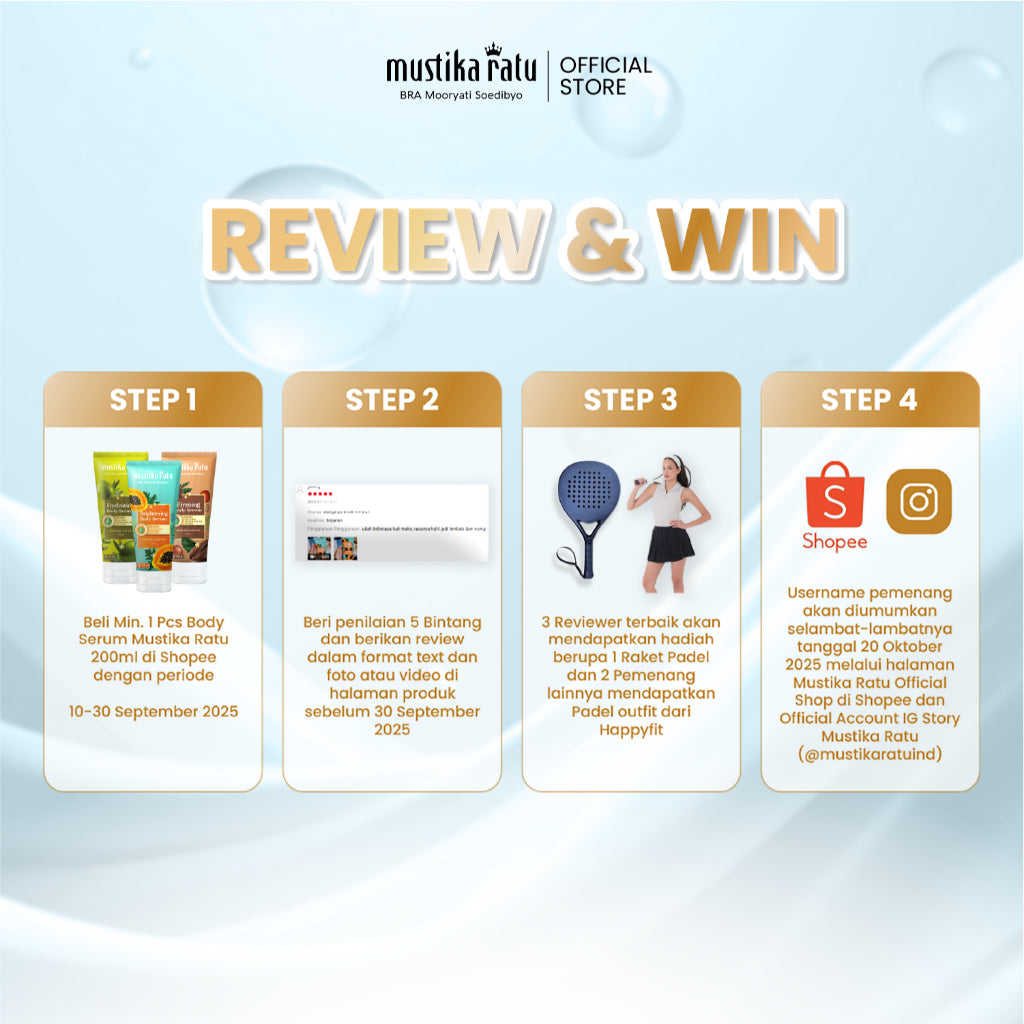 Mustika Ratu Firming Coffee Body Serum 200ml - Triple Pack