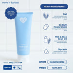 [2 PCS BUNDLING FACIAL WASH] Harlette Oatmilk Gentle Facial Wash 100 g + Chill Oat Serum 30 mL