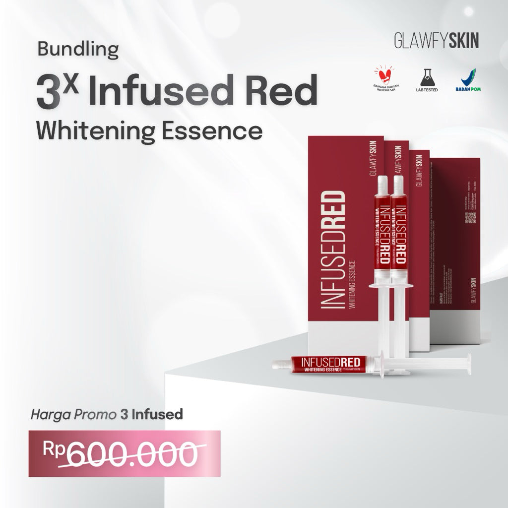Glawfyskin [ Bundling 3pcs ] Infused Red Whitening Essence